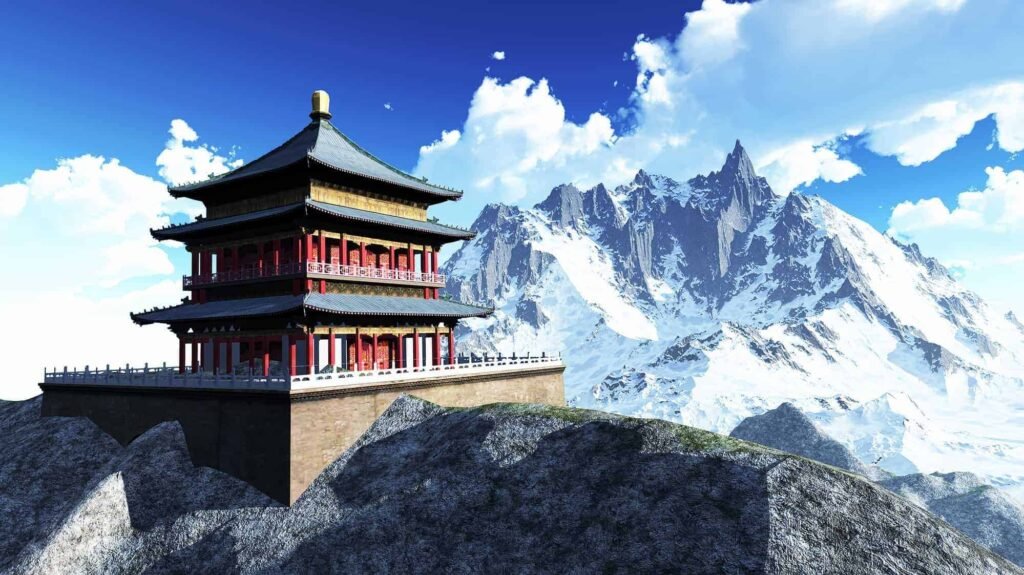 Bhutan Temple in the sky
