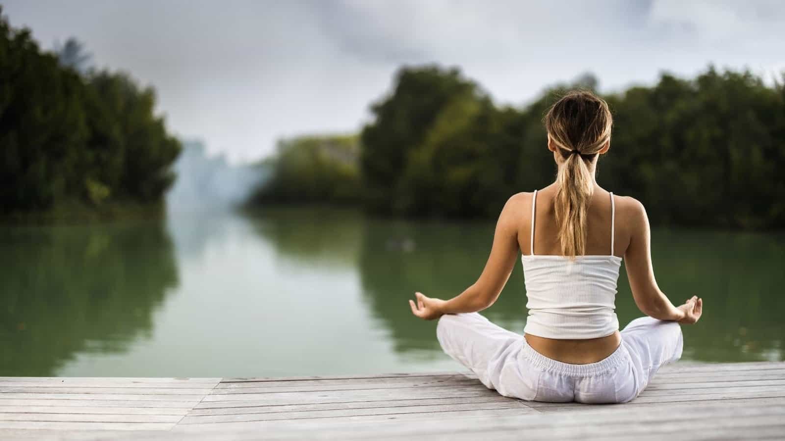Meditation and yoga at a luxury wellness retreat