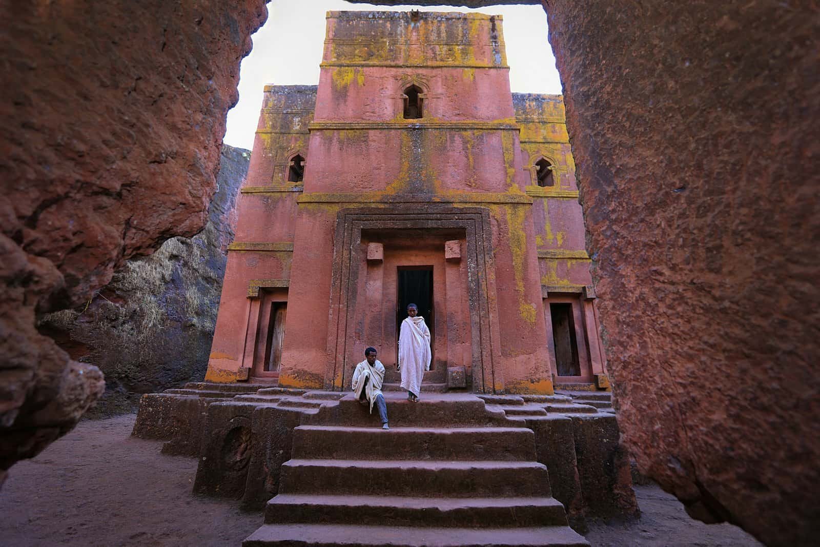 Bete Giyorgis, the rock-hewn Church of Saint George at Lalibela, Ethiopia