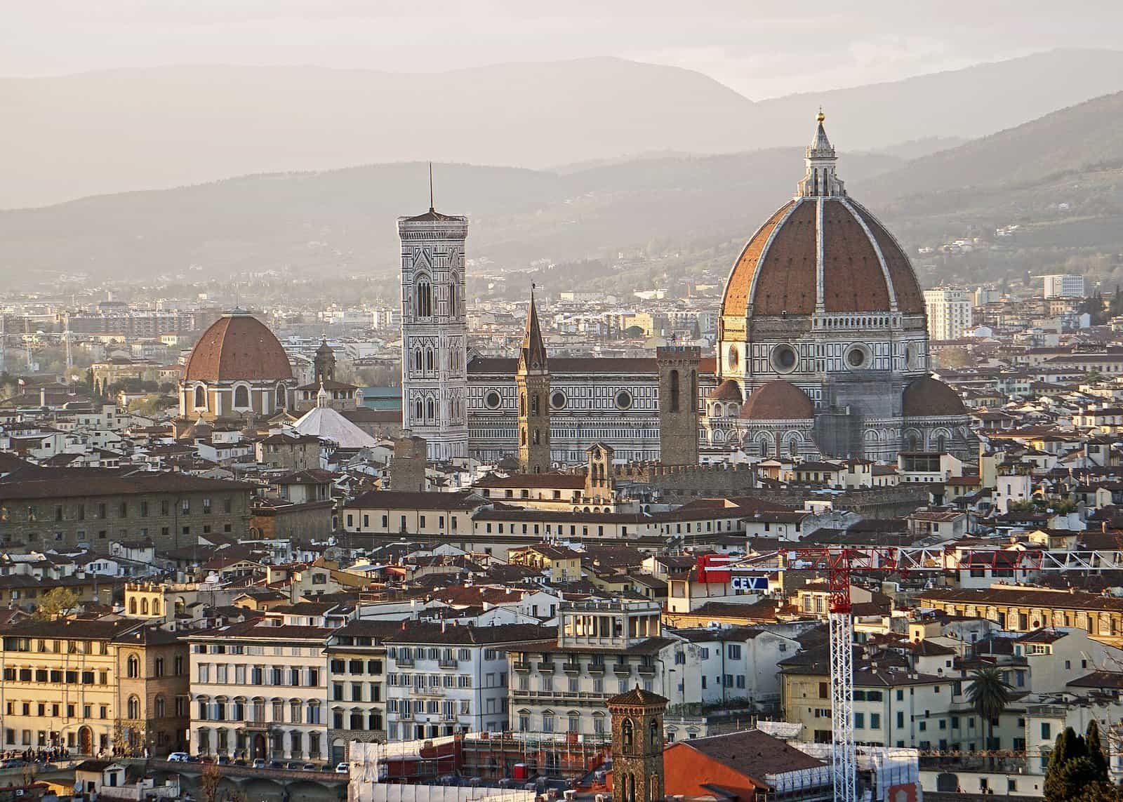 Brunelleschi's dome above Florence seen from Piazzale Michelangelo